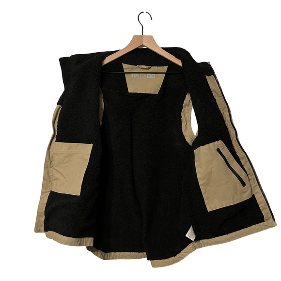 Fintech Heavy Duty Sherpa-Lined Canvas Vest - Fishing, Outdoor, Work - Men’s M - Picture 3 of 9